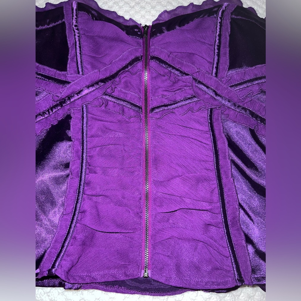 BEBE Purple Corset - Picture 5 of 10